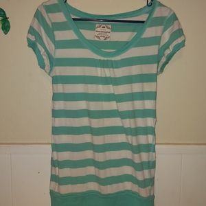 ⭐️SALE New York Poof Excellence Striped  fitted Top-Junior's L -95% Cotton